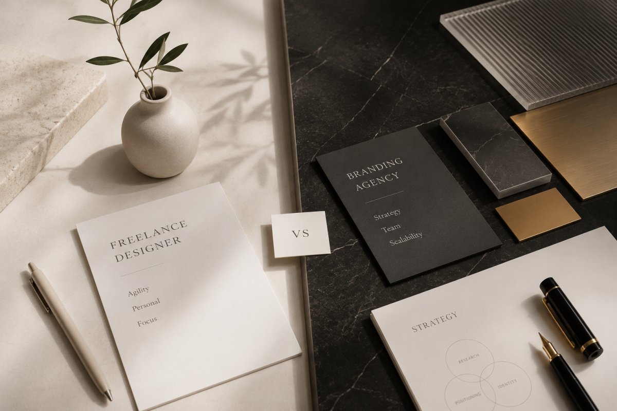 Freelance Designer vs Branding Agency: The Startup Guide to Strategic Identity